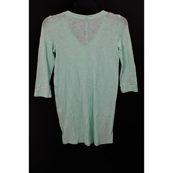 Lilly Pulitzer Thea Tunic Top XS Sand Bar Blue Embroidered 100% Cotton - Picture 4 of 5